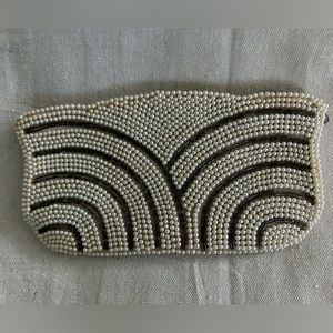 Pearl clutch party prom wedding purse beaded